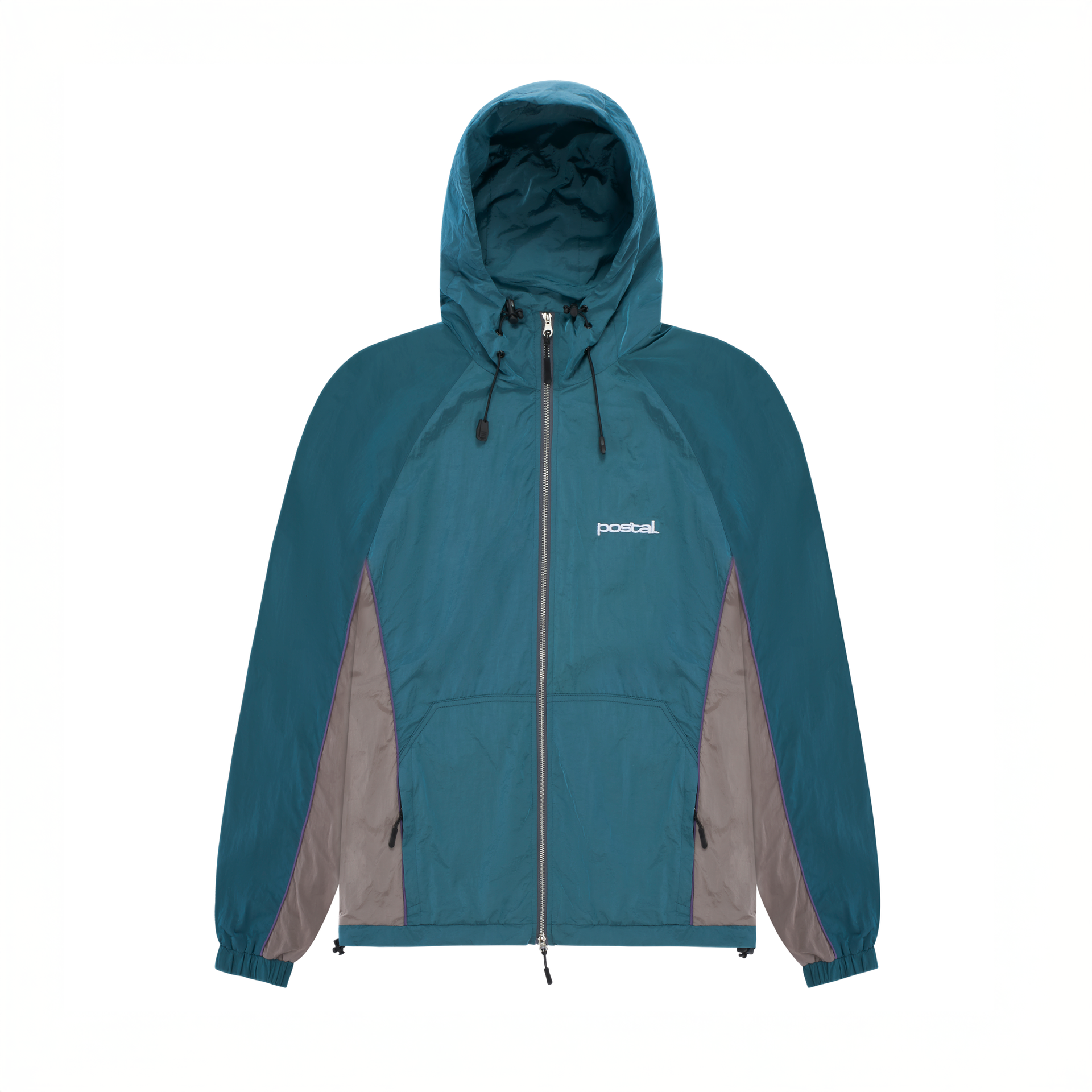 Nylon Metal Hooded Jacket - Green