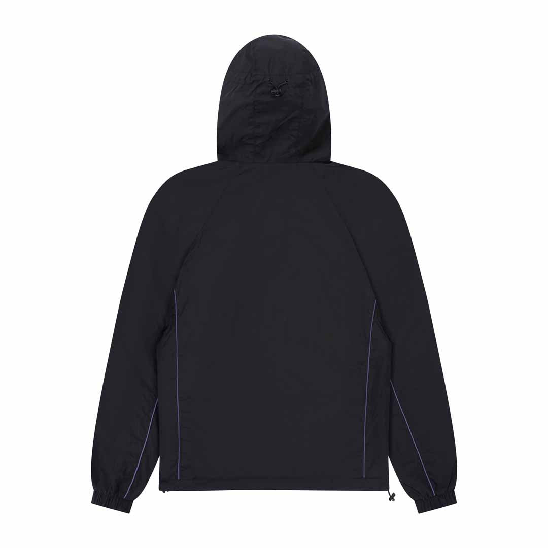 Nylon Metal Hooded Jacket - Black