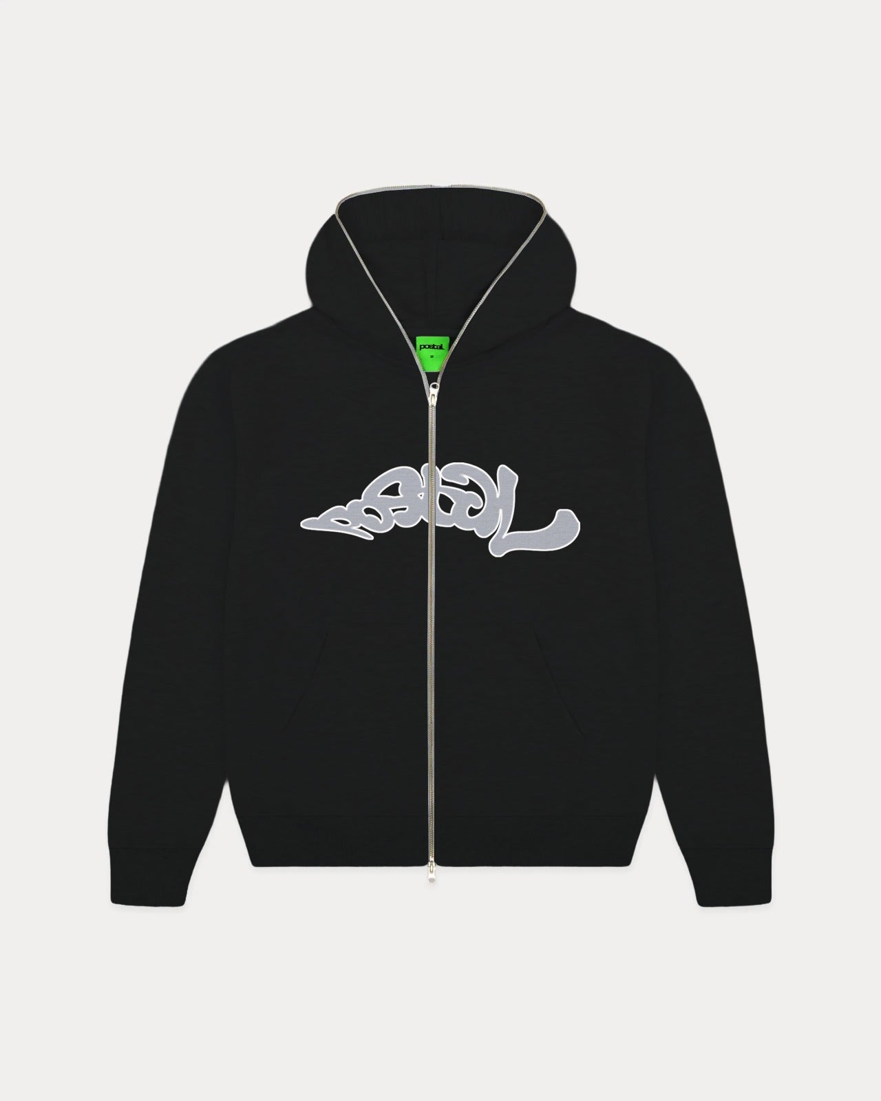 Trip Applique Zip Through Hood