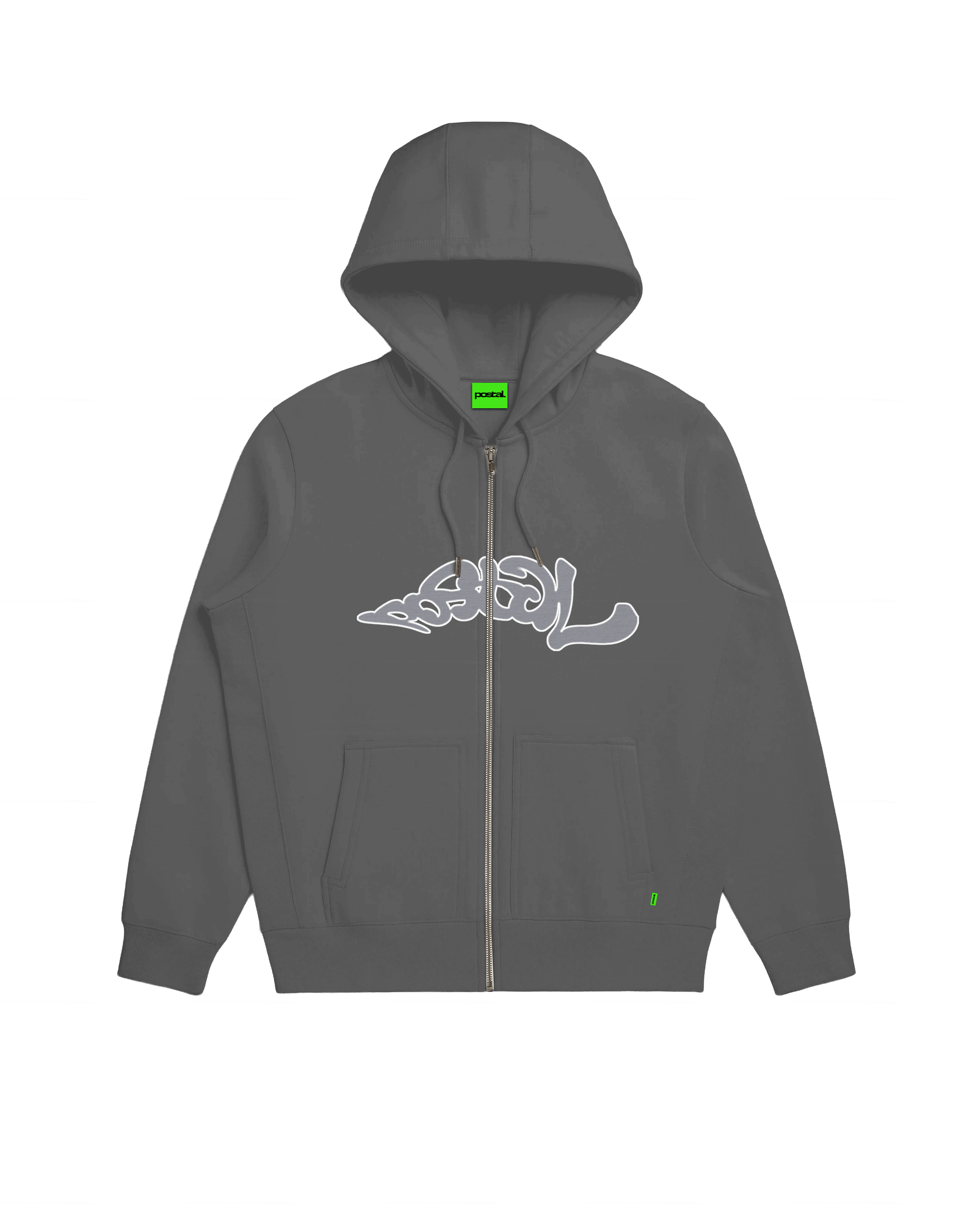 Trip Applique Zip Through Hood